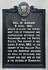 The Fall of Bataan 9 April 1942 NHCP Historical Marker.jpg