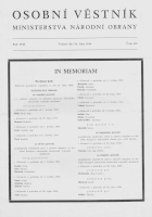 Osobní věstník MNO číslo 101 ze dne 26. října 1946 titulní strana – povýšení do hodnosti divizního generála