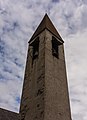 Toren van Chiesa di San Giorgio. Kerk in Peio Paese.