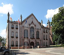 Rathaus in Ośno Lubuskie