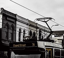 Tranvía en Chapel Street