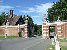 The main entrance to Trent Country Park. Trent Country Park gate.JPG