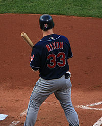 Nixon with the Cleveland Indians in 2007 Trot Nixon 2007.jpg