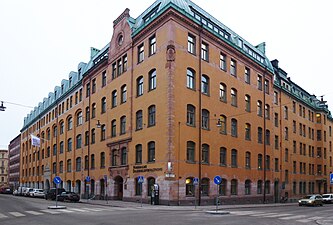 Fasaderna mot Tulegatan/Kungstensgatan, 2013