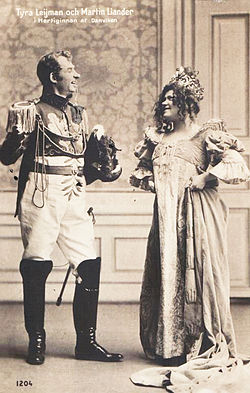 Tyra Leijman och John Martin Liander i Hertiginnan av Danviken på Kristallsalongen 1906.