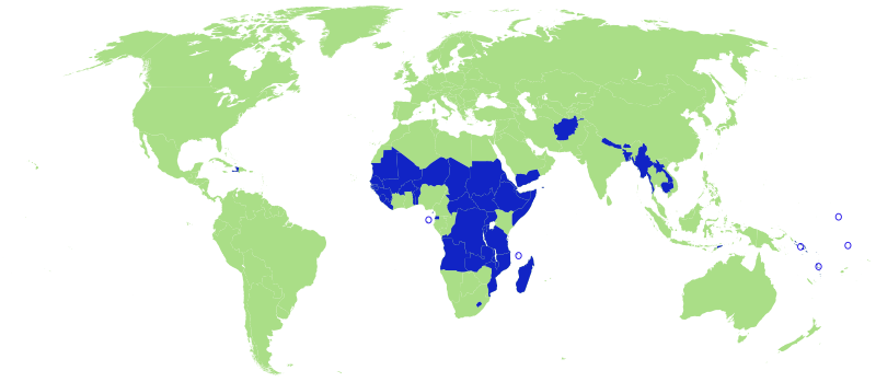 File:UN Least Developed Countries map.svg