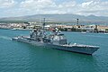 US Navy 050415-N-8157F-104 The guided missile cruiser USS Vincennes (CG 49) pulls into Pearl Harbor, Hawaii for a scheduled port visit.jpg