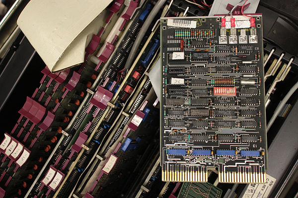 Unibus terminator-and-bootstrap card from a PDP-11/34