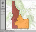 Districts de l'Idaho depuis 2013.