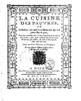 Varenne de Beost - La cuisine des pauvres, 1772.djvu