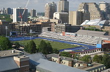 Varsity Stadium in 2009 Varsity Centre.JPG