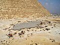Lage des Totentempels an der Ostseite der Cheops-Pyramide
