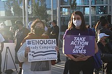 Protesters at the May 26 vigil Vigil for victims of 2021 San Jose VTA railyard shooting 31.jpg