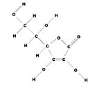 Struttura chimica della vitamina C