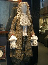 Wedding suit of James II, 1673, in the Victoria and Albert Museum WLA vanda Wedding suit of James II 2.jpg