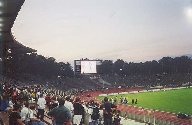 The old Waldstadion prior to the latest reconstruction