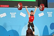 Deutsch: Gewichtheben bei den Olympischen Jugendspielen 2018; Tag 2, 10. Oktober 2018; Jungen 62 kg English: Weightlifting at the 2018 Summer Youth Olympics at 8 October 2018 – Boys' 62 kg