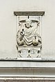 English: Relief of Salvator Mundi above the entrance Deutsch: Salvatorrelief über dem Eingang