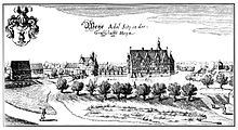 Weÿe Adel Sitz in der Grafschaft Hoya, 1654