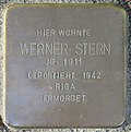 Witten stumbling block Werner Stern.jpg