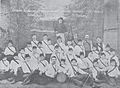 Българското юнашко дружество „Бигленски юнак“ в Лерин в 1910 година (Стефан Ролев – в средата отзад).