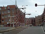 Trambaan op de brug bij de Zeilstraat