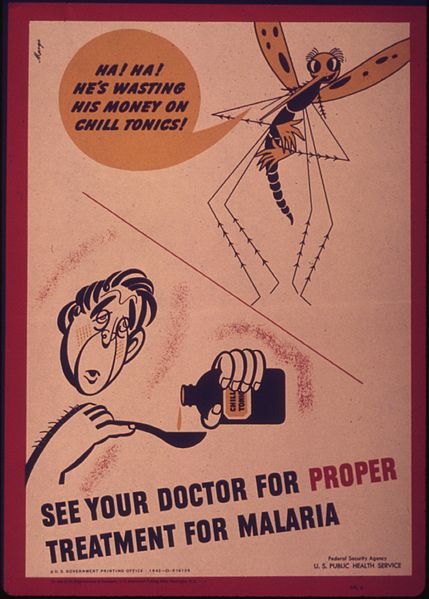 File:"See your doctor for proper treatment for malaria" - NARA - 514973.jpg