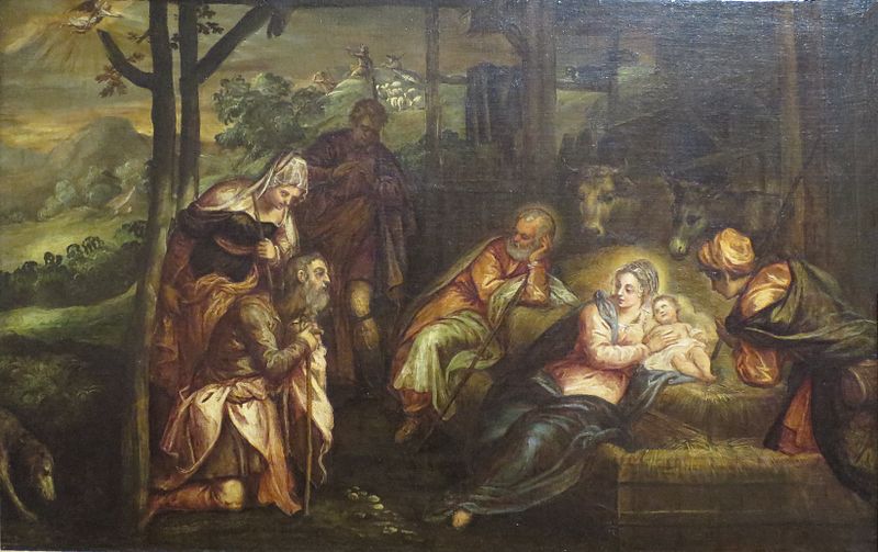 File:'Adoration of the Shepherds' attributed to Giovanni Galizzi, El Paso Museum of Art.JPG