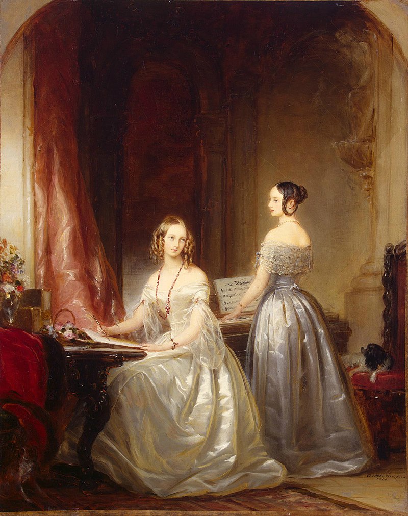 'Grand-Duchesses Olga and Alexandra, Daughters of Nicholas I' by Christina Robertson, 1840.JPG