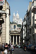 Montmartre from rue Laffitte