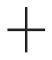 Условное обозначение «Части соединительные трубопровода — крестовина (условное обозначение)» из Таблицы 1 ГОСТ 21.206—2012