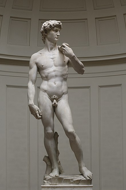 Michelangelo's David is one of countless Biblical works of art.