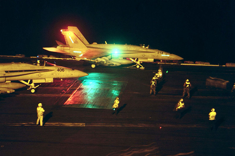 File:011027-N-3896H-002 F-A-18 Night Launch.jpg