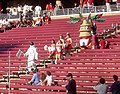 The Stanford Tree entering Stanford Stadium.