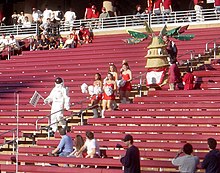 The Stanford Tree entering Stanford Stadium in November 2006 11-04-06-LSJUMB-StanfordTree.jpg