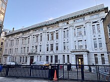 The headquarters of the railway were built at Allsop Place behind Baker Street station in 1913 13 Allsop Place, Marylebone, February 2023.jpg