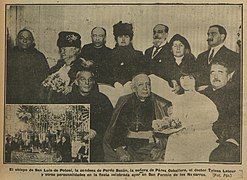 1917-01-15, La Mañana, El obispo de San Luis de Potosí, la condesa de Pardo Bazán, la señora de Pérez Caballero, el doctor Tolosa Latour y otras personalidades en la fiesta celebrada ayer en San Fermín de los Navarros, Pío.jpg