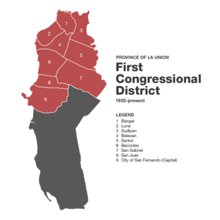 <span class="mw-page-title-main">La Union's 1st congressional district</span>