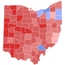 2002 Ohio gubernatorial election results map by county.svg