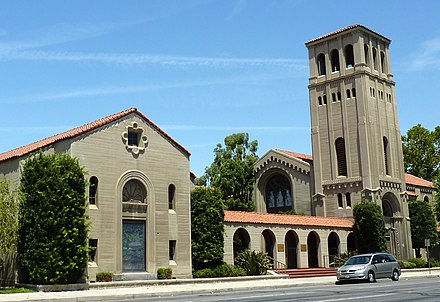 The First Baptist Church, built in 1931 in a Spanish Colonial Revival style is listed on the National Register of Historic Places.