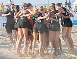 Deutsch: Beachhandball Weltmeisterschaften 2022; Tag 6: 26. Juli 2022 – Frauen, Finale, Spanien-Deutschland 0:2 (14:15, 20:22) English: 2022 Beach handball World Championships; Day 6: 26 July – Women Final – Spain-Germany 0:2 (14:15, 20:22)