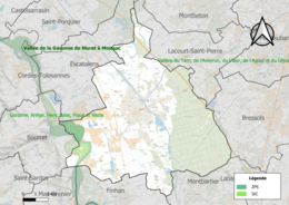 Site Natura 2000 sur le territoire communal.