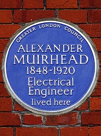 ALEXANDER MUIRHEAD 1848-1920 Electrical Engineer lived here.jpg