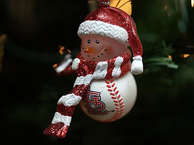 Snowman/baseball novelty ornament