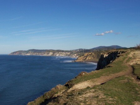 Basque coast along the Bay of Biscay