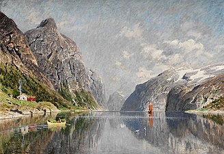 Norsk fjordlandskab
