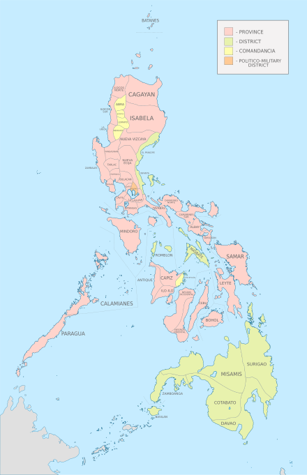 Administrative Division of the Philippine Archipelago, 1898.