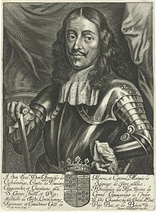 Lithography of the 1st Duke Adriaen Millaert - Portrait of Francisco de Castel Rodrigo.jpg