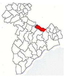 Location in Giurgiu County