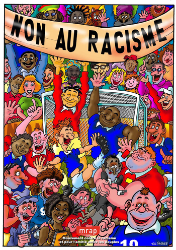 Affiche racisme dans le sport
